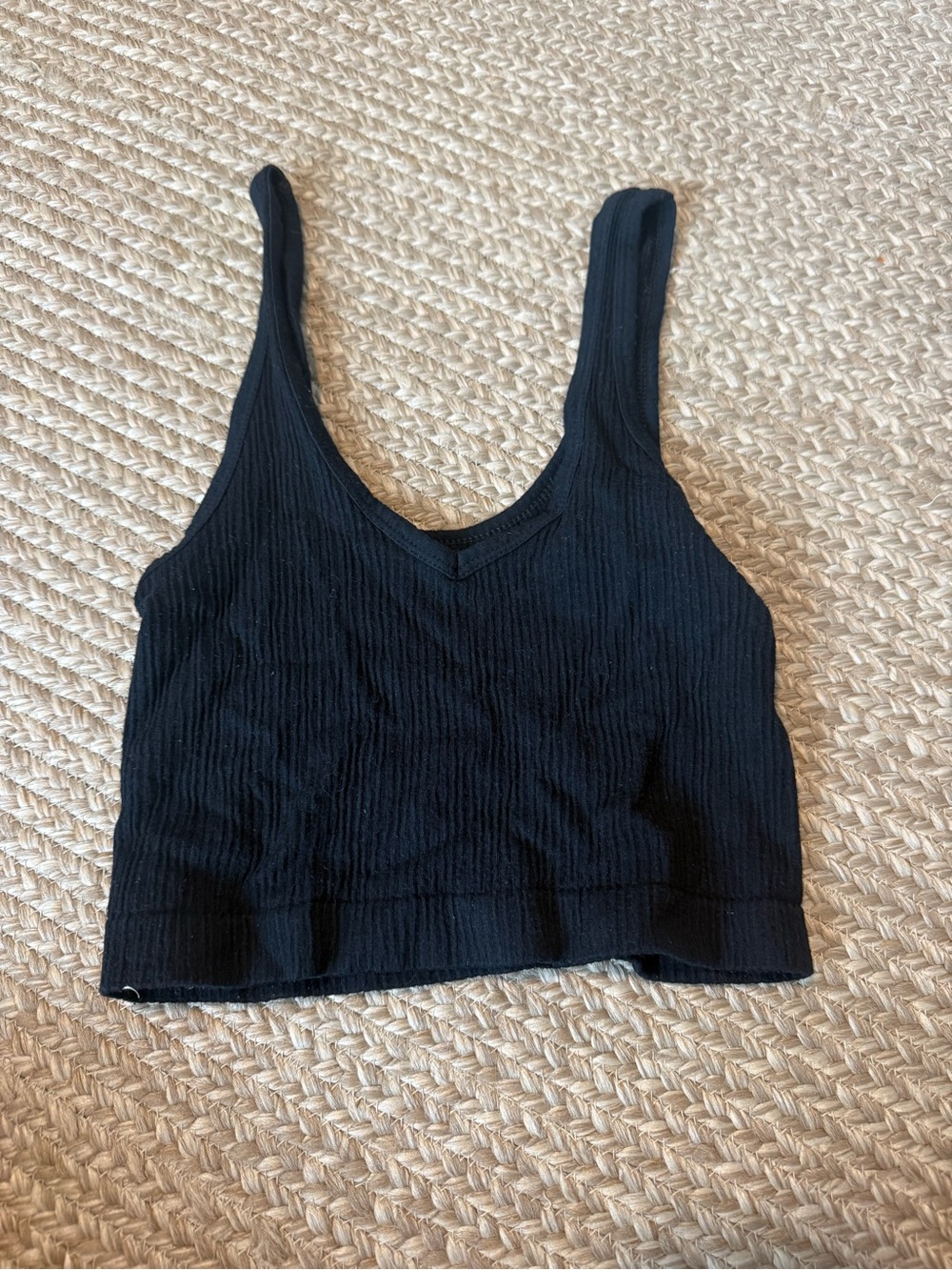 Urban Outfitters Black Ribbed Tank Top